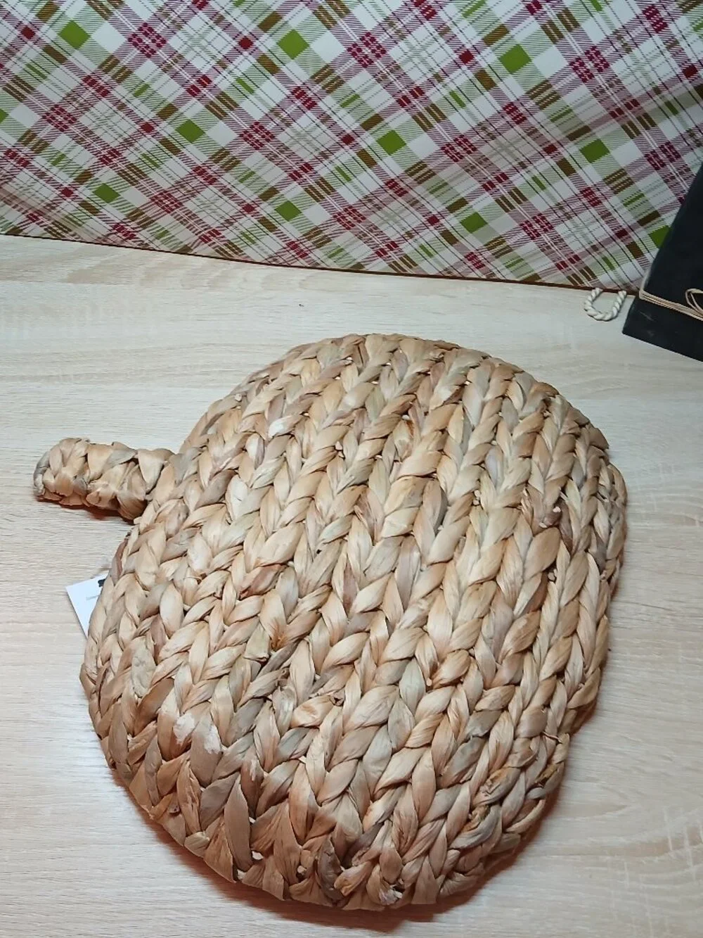 NWT Fall Autumn 2025 Hobby Lobby Pumpkin Shaped Hyacinth Tray Woven Basket